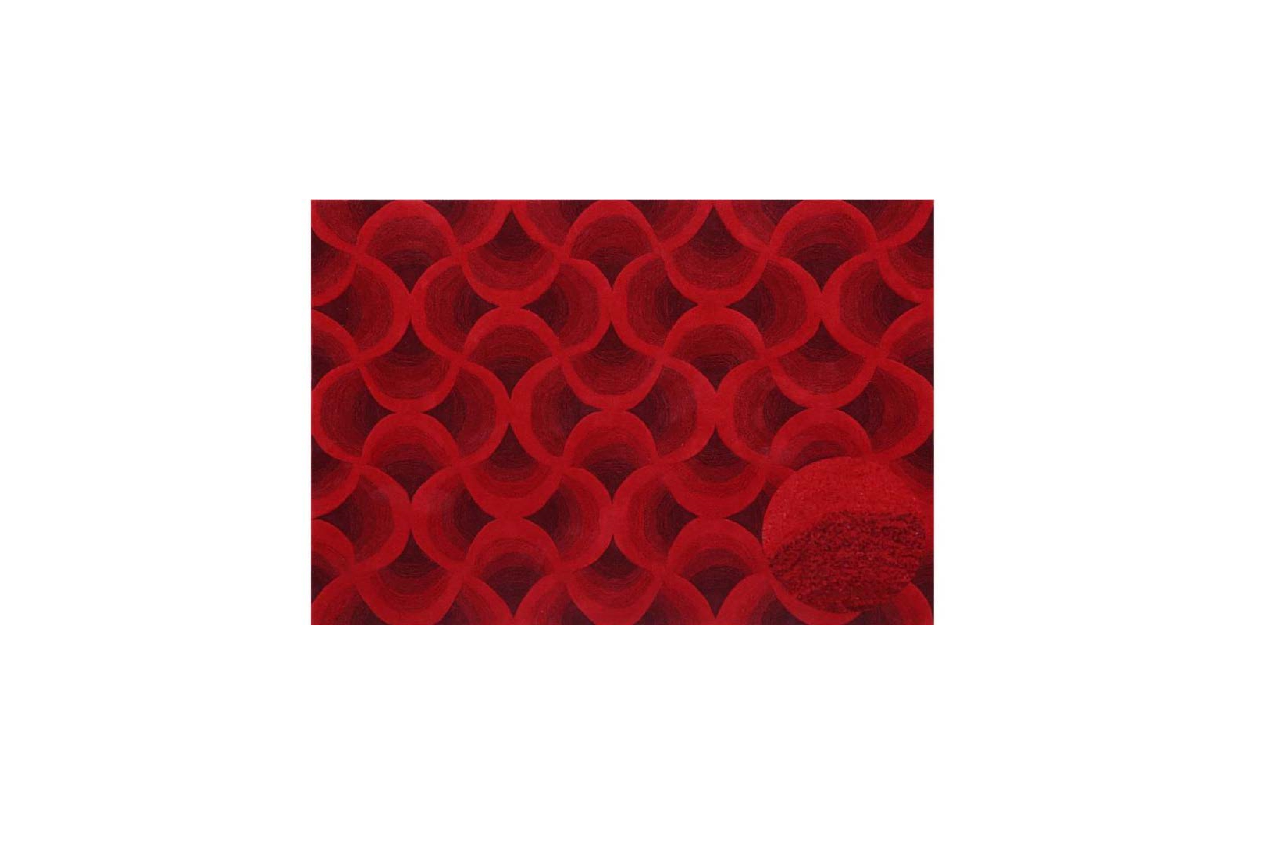 Wool Red Custom Sized Carpet
