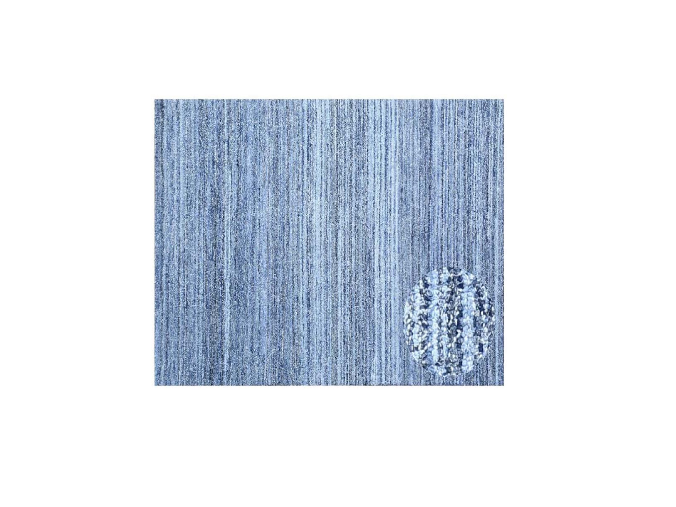 Wool & Denim Blue Custom Sized Carpet