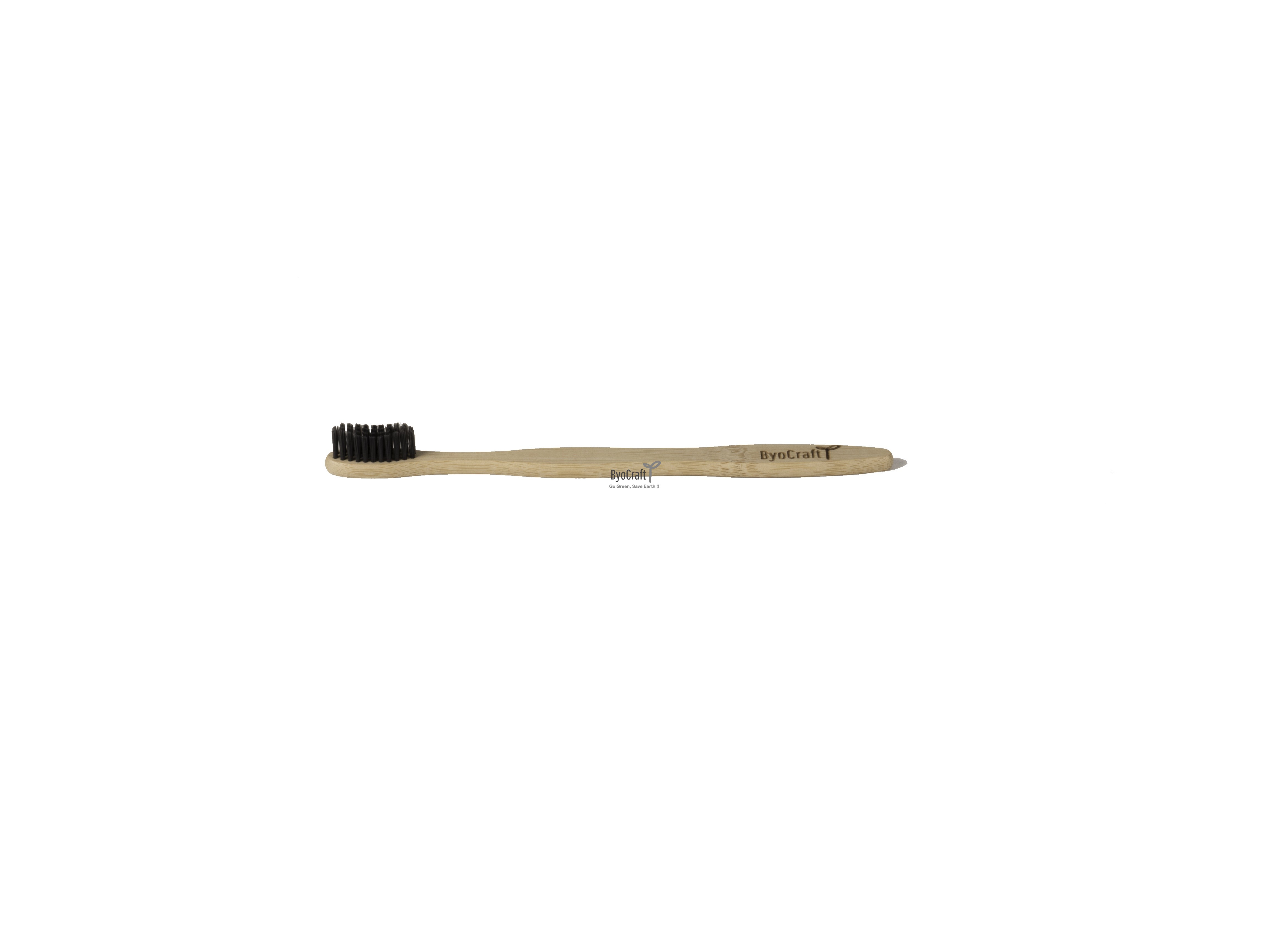 Bamboo Toothbrush - S & C curve (charcoal bristle)